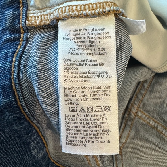 J. Crew Essential Straight Leg Denim Jeans Frayed Hem Size 29 - Picture 6 of 6